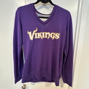 Feminine purple women’s size L Vikings top